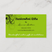 Modèle de carte de visite de remous de poivre (Dos)