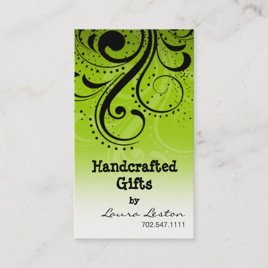 Modèle de carte de visite de remous de poivre (Devant)