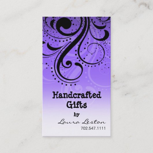 Modèle de carte de visite de remous de poivre (Devant)