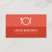 Modèle de carte de visite de restaurant moderne (Devant)