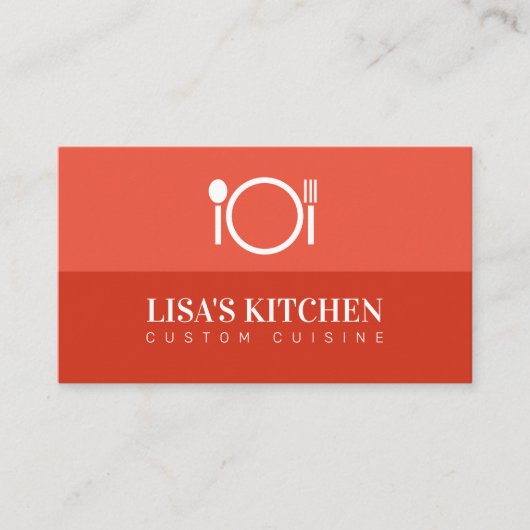 Modèle de carte de visite de restaurant moderne (Devant)