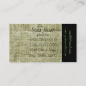 Modèle de carte de visite de restauration (Dos)