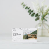 Modèle de carte de visite de retraite (Debout devant)