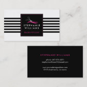 Modèle de carte de visite de salon de coiffure (Devant / Derrière)