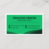 Modèle de carte de visite de salon de coiffure mod (Dos)