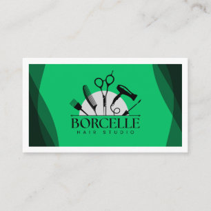 Modèle de carte de visite de salon de coiffure mod