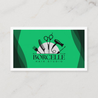 Modèle de carte de visite de salon de coiffure mod
