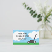 Modèle de carte de visite de service de tonte de p (Debout devant)