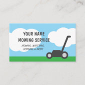 Modèle de carte de visite de service de tonte de p (Devant)