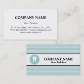 Modèle de carte de visite de soins dentaires avec (Devant / Derrière)