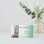 Modèle de carte de visite de spa de thérapeute de (Debout devant)