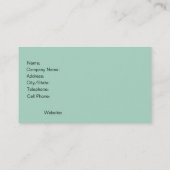 Modèle de carte de visite de spa de thérapeute de (Dos)