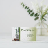 Modèle de carte de visite de spa de thérapeute de (Debout devant)