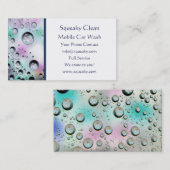 Modèle de carte de visite de station de lavage de (Devant / Derrière)