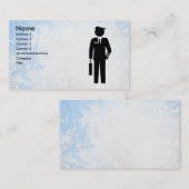 Modèle de carte de visite de steward (hôtesse de (Devant / Derrière)