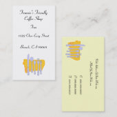 Modèle de Carte de visite de table personnalisé (Devant / Derrière)