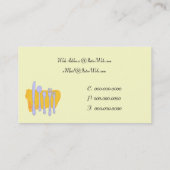 Modèle de Carte de visite de table personnalisé (Dos)