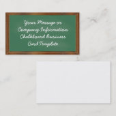 Modèle de carte de visite de tableau (Devant / Derrière)