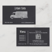 Modèle de carte de visite de tableau de camion de (Devant / Derrière)