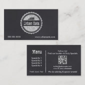 Modèle de carte de visite de tableau de camion de (Devant / Derrière)