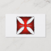 Modèle de carte de visite de Templar (Dos)