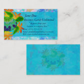 Modèle de carte de visite de tortue de flamme (Devant / Derrière)