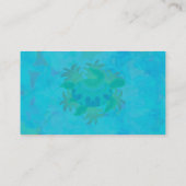 Modèle de carte de visite de tortue de flamme (Dos)