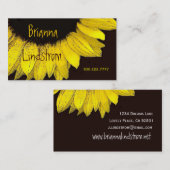 Modèle de carte de visite de TOURNESOL (Devant / Derrière)