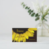 Modèle de carte de visite de TOURNESOL (Debout devant)