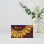 Modèle de carte de visite de TOURNESOL (Debout devant)