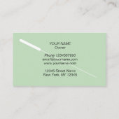 Modèle de carte de visite de traitement de l'acupu (Dos)