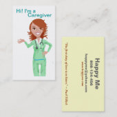 Modèle de carte de visite de travailleur social (Devant / Derrière)