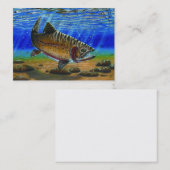 Modèle de carte de visite de TRUITE (Devant / Derrière)