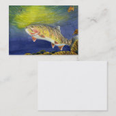 Modèle de carte de visite de TRUITE (Devant / Derrière)