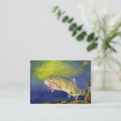 Modèle de carte de visite de TRUITE (Debout devant)