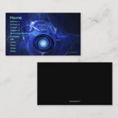 Modèle de carte de visite de turbine de (Devant / Derrière)