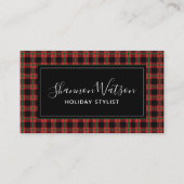 Modèle de carte de visite de vacances (Devant)