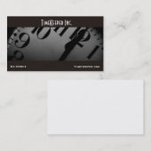 Modèle de carte de visite de visage d'horloge (Devant / Derrière)