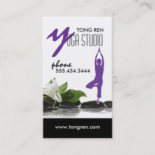 Modèle de carte de visite de yoga