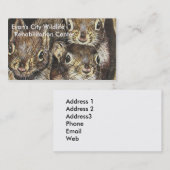 Modèle de carte de visite d'écureuil (Devant / Derrière)