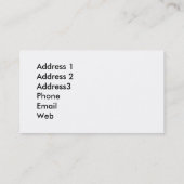 Modèle de carte de visite d'écureuil (Dos)