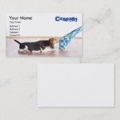 Modèle de carte de visite d'entraîneur de chien (Devant / Derrière)