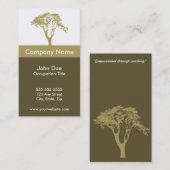 Modèle de carte de visite d'entraîneur de la vie (Devant / Derrière)