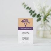 Modèle de carte de visite d'entraîneur de la vie (Debout devant)