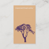 Modèle de carte de visite d'entraîneur de la vie (Dos)