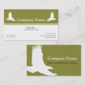 Modèle de carte de visite d'entraîneur de la vie (Devant / Derrière)