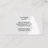 Modèle de carte de visite d'entraîneur de tennis (Dos)