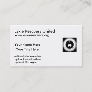 Modèle de carte de visite d'ERU