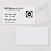 Modèle de carte de visite d'ERU (Devant / Derrière)