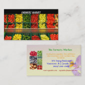 Modèle de carte de visite des agriculteurs (Devant / Derrière)